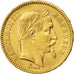 Second Empire, 20 francs Napoléon III tête laurée, 1865 A, PCGS MS64