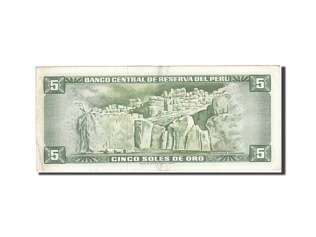 Peru, 5 Soles De Oro, 1969-1974, KM:99c, 1973-05-24, AU(50-53)
