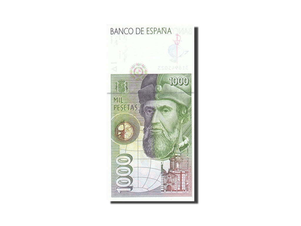 Banconote, Spagna, 1000 Pesetas, 1992-1996, KM:163, 1992-10-12, FDS