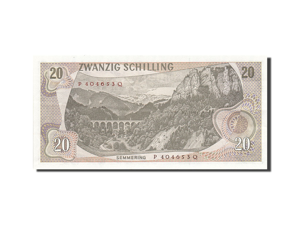 Austria, 20 Schilling, 1966-1970, KM:142a, 1967-07-02, AU(50-53)