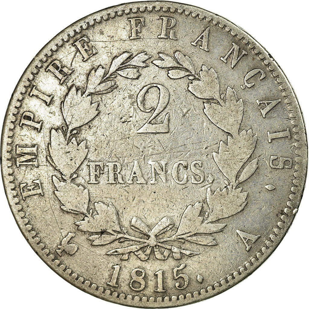 Coin, France, Napoléon I, 2 Francs, 1815, Paris, VF(30-35), Silver, KM:703