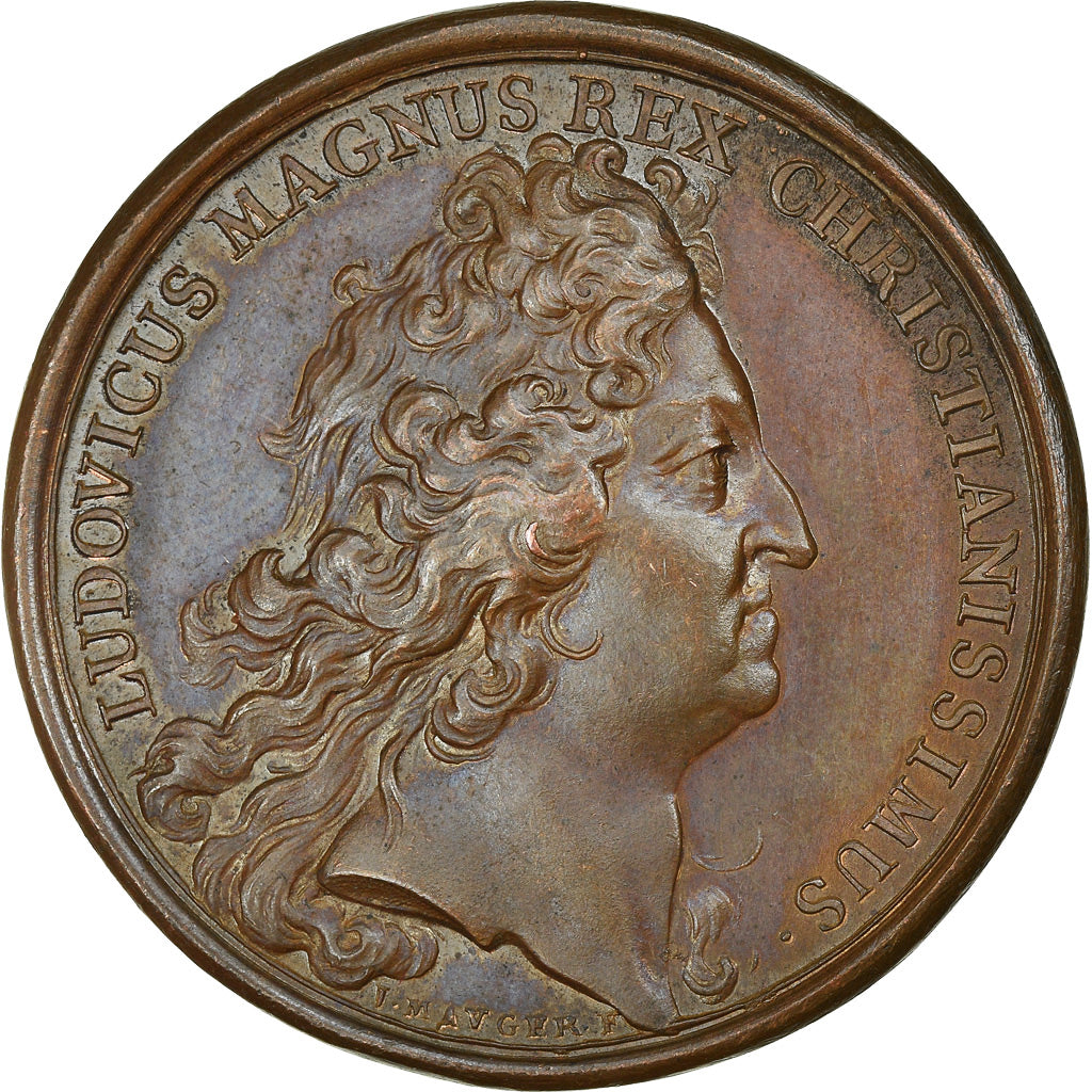 France, Médaille, Louis XIV, La France Pourvu de Blé, History, 1694, Mauger