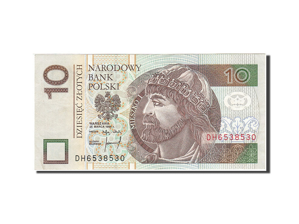Poland, 10 Zlotych, 1994, KM:173a, 1994-03-25, UNC(60-62)