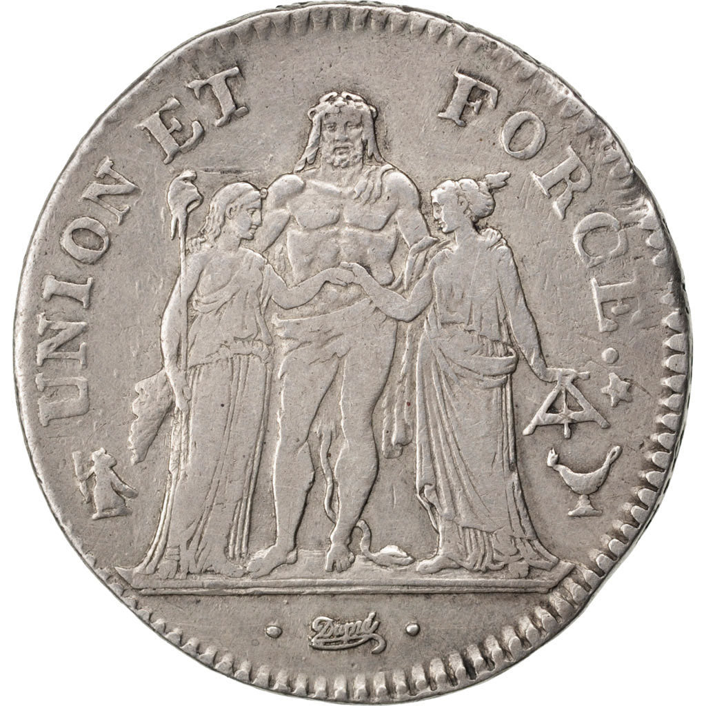 Directoire, 5 Francs Union et Force, Bordeaux