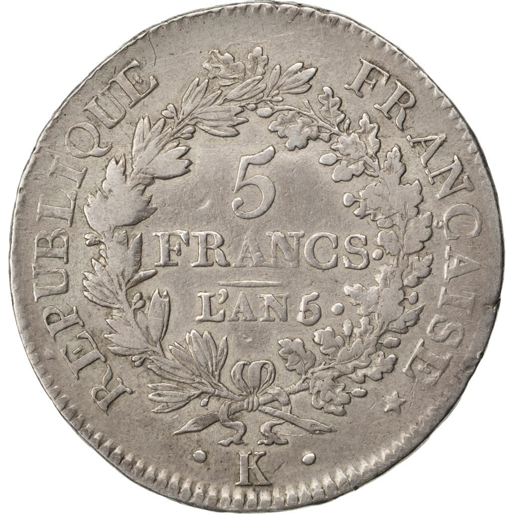 Directoire, 5 Francs Union et Force, Bordeaux