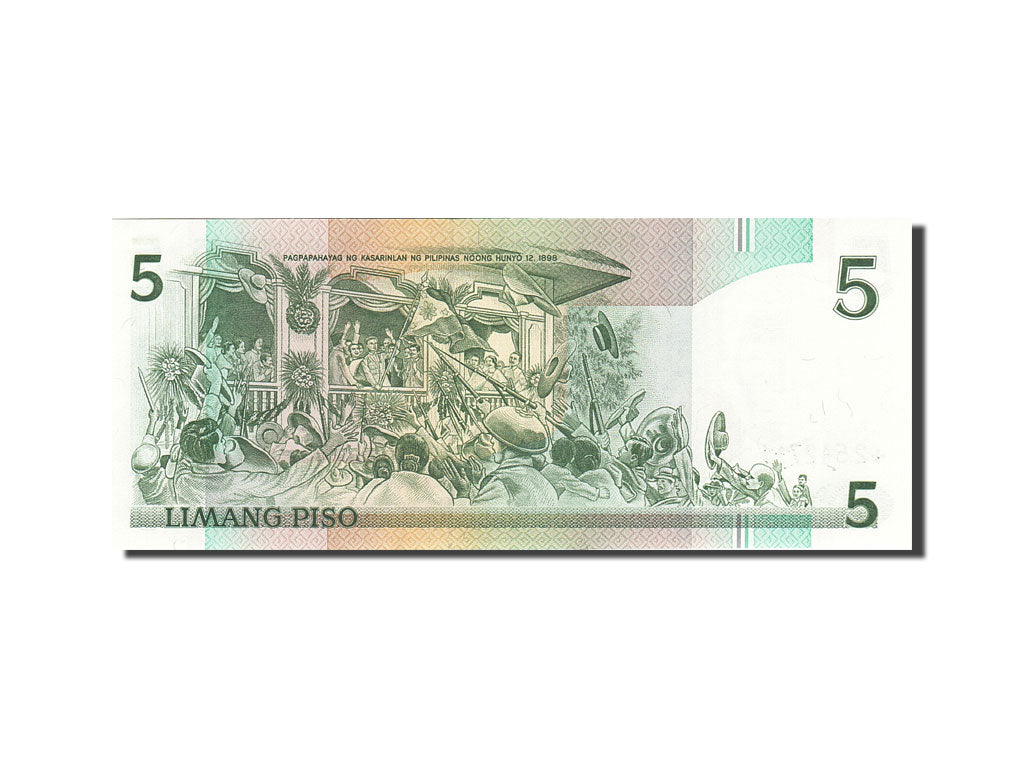 Banknote, Philippines, 5 Piso, 1986-1991, 1989, KM:177a, UNC(63)
