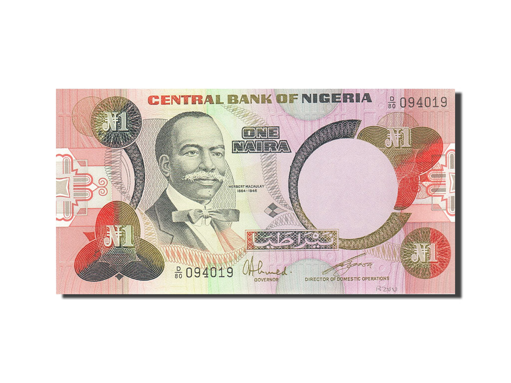 Nigeria, 1 Naira, 1979, KM:19c, Undated (1979-1984), UNC(63)