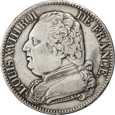 FRANCE, Louis XVIII, 5 Francs, 1815, Toulouse, KM #702.9, EF(40-45), Silver,...