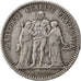 FRANCE, Hercule, 5 Francs, 1848, Paris, KM #756.1, EF(40-45), Silver, Gadoury...
