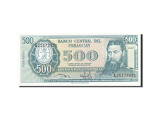 Paraguay, 500 Guaranies, 1952, KM:200b, 1952, UNZ-