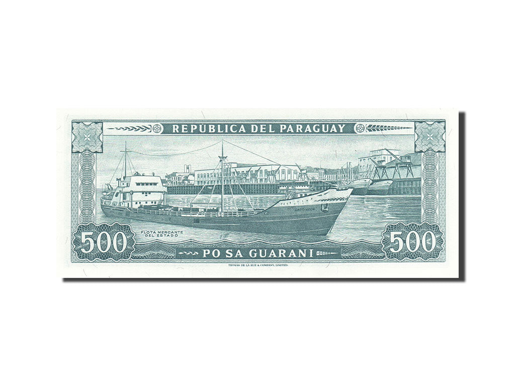 Paraguay, 500 Guaranies, 1952, KM:200b, 1952, UNC(63)