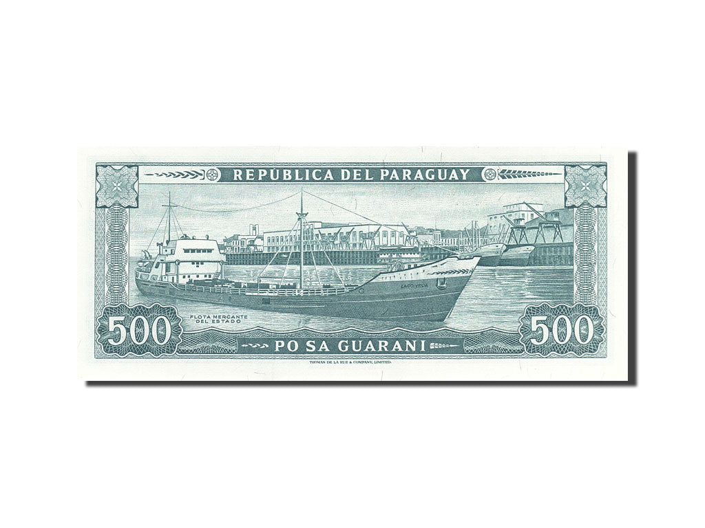 Paraguay, 500 Guaranies, 1952, KM:200b, 1952, UNC(63)