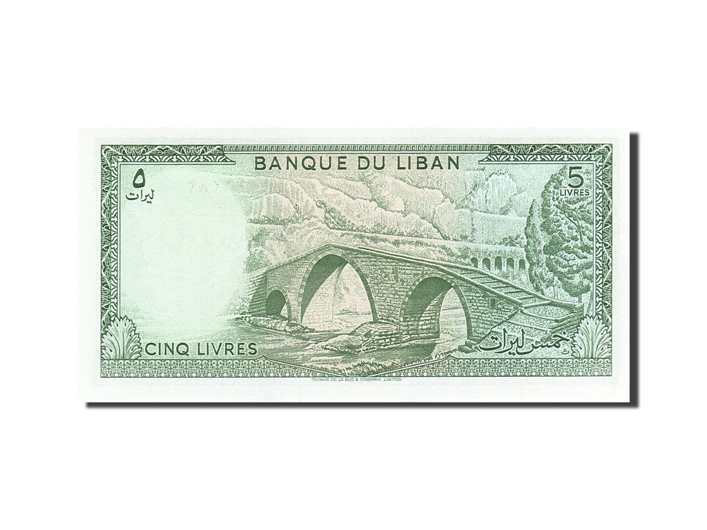 Banknote, Lebanon, 5 Livres, 1964-1978, 1978-04-01, KM:62c, UNC(63)