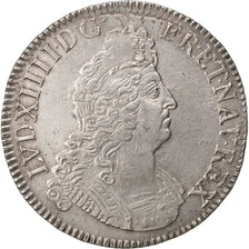 FRANCE, Écu aux 8 L 2e type, ECU, 1704, Amiens, KM #360.21, EF(40-45), Silver, .