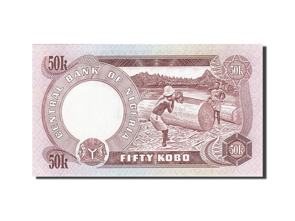 Nigeria, 50 Kobo, 1973-1977, KM:14f, Undated (1973-1978), UNC(63)