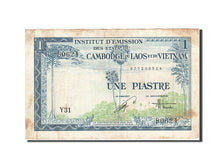 FRENCH INDO-CHINA, 1 Piastre = 1 Dong, 1953-1954, KM:105, Undated (1954), S