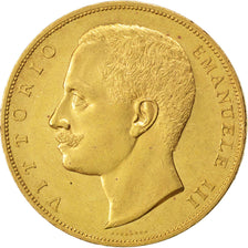 Italie, Vittorio Emanuele III, 100 Lire, 1903 R, PCGS AU58