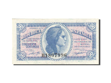 Banknote, Spain, 50 Centimos, 1937-1938, 1937, KM:93, UNC(63)