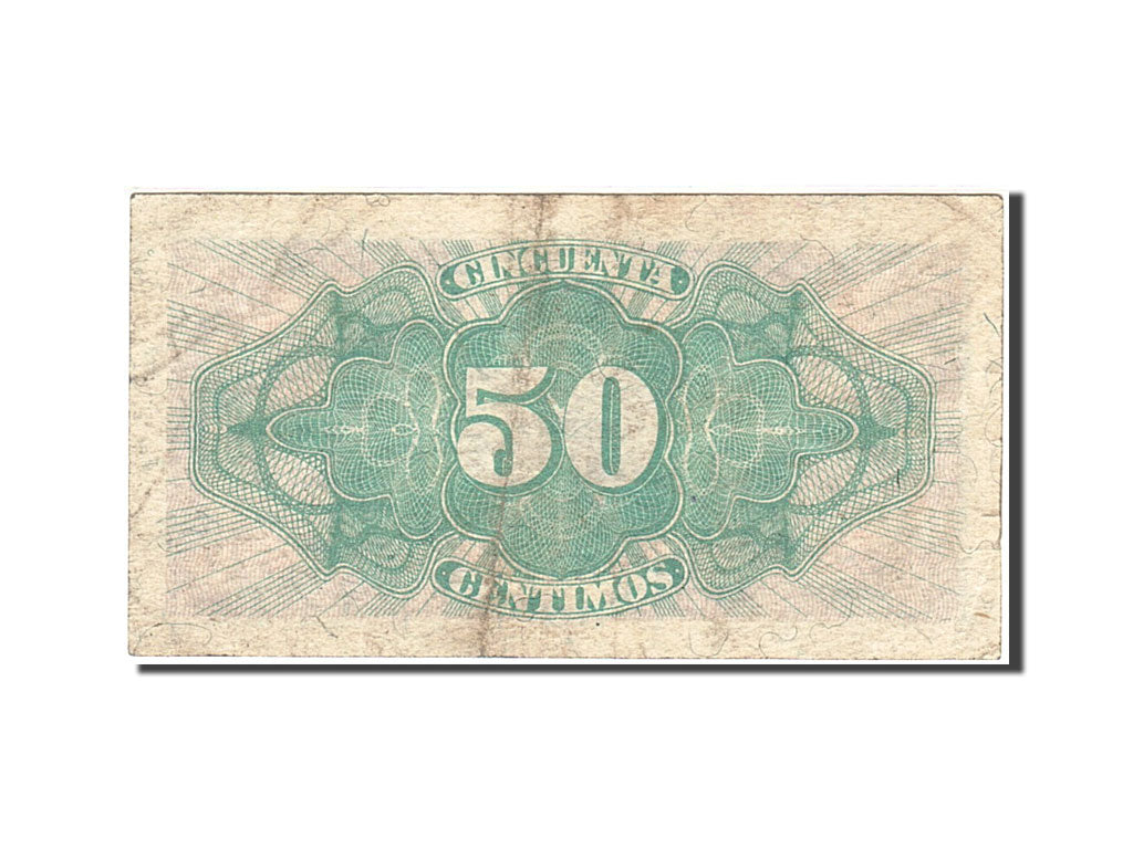 Spain, 50 Centimos, 1937-1938, KM:93, 1937, VF(30-35)