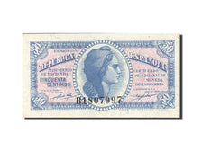 Banknot, Hiszpania, 50 Centimos, 1937-1938, 1937, KM:93, UNC(60-62)