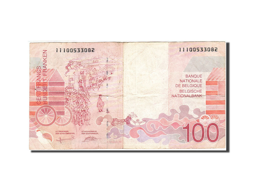 Banknote, Belgium, 100 Francs, 1995, Undated (1995-2001), KM:147, VF(20-25)