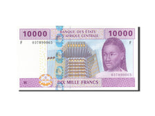 Banknote, Central African States, 10,000 Francs, 2002, 2002, KM:510Fa, UNC(63)