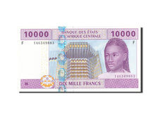 Banknot, Państwa Afryki Środkowej, 10,000 Francs, 2002, 2002, KM:510Fa