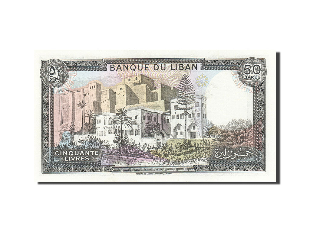 Lebanon, 50 Livres, 1964-1978, 1983-1985, KM:65c, UNC(63)