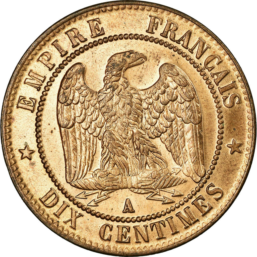 Coin, France, Napoleon III, Napoléon III, 10 Centimes, 1857, Paris, MS(63)