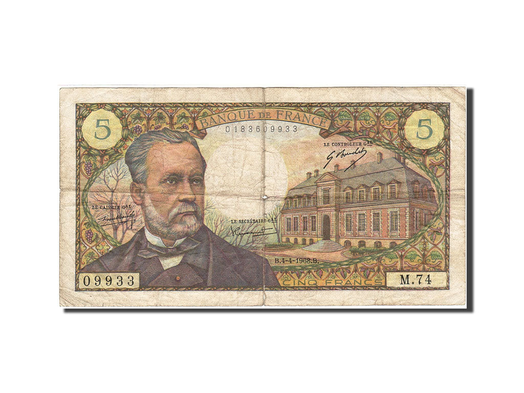 France, 5 Francs, 1966, KM:146b, 1968-04-04, VG(8-10), Fayette:61.7