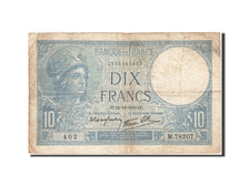 France, 10 Francs, 1915, KM:84, 1940-10-24, VF(20-25), Fayette:7.18