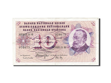 Billet, Suisse, 10 Franken, 1954-1961, 1967-06-30, KM:45m, TTB