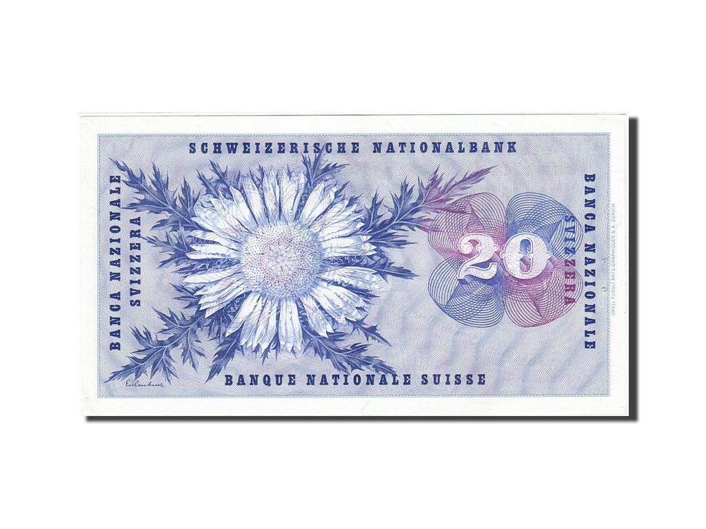 Switzerland, 20 Franken, 1954-1976, 1969-01-15, KM:46q, UNC(60-62)