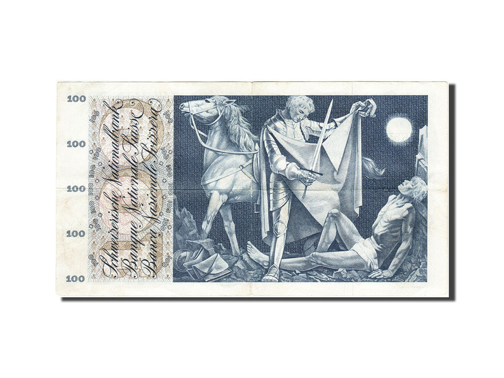 Switzerland, 100 Franken, 1954-1961, 1967-01-01, KM:49i, VF(30-35)