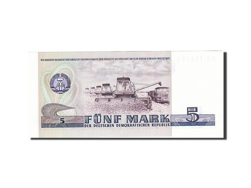 Germany - Democratic Republic, 5 Mark, 1971-1985, KM:27A, 1975, UNC(60-62)