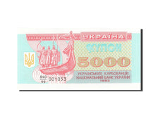Biljet, Oekraïne, 5000 Karbovantsiv, 1993, 1993, KM:93a, NIEUW