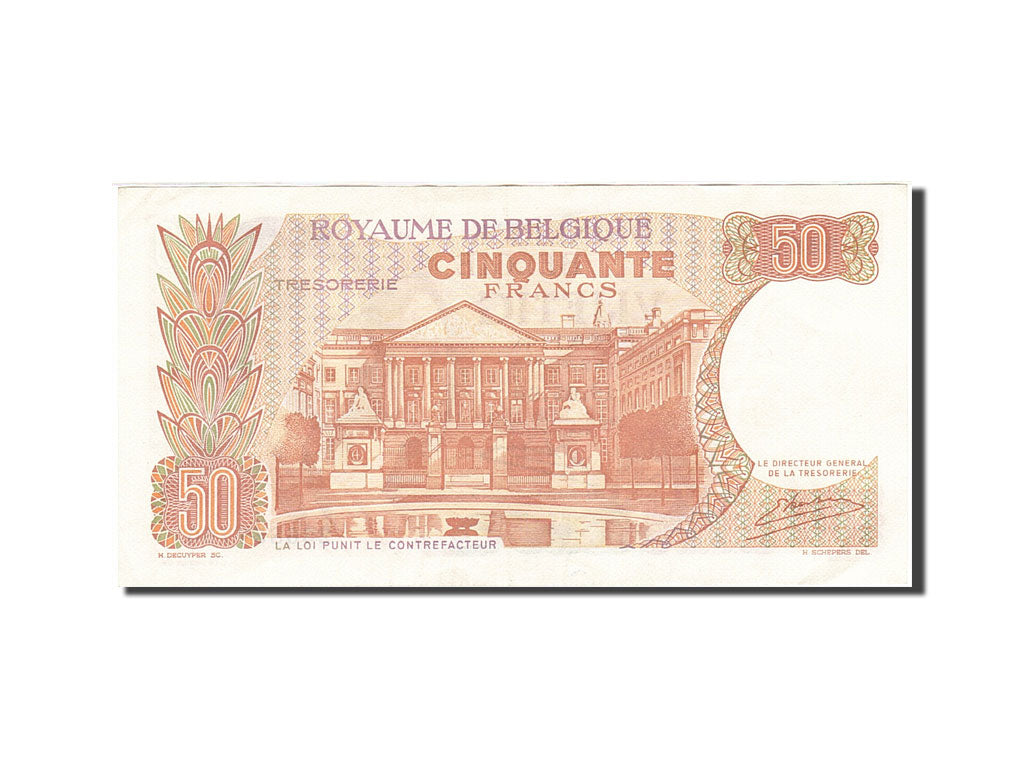 Banknote, Belgium, 50 Francs, 1964-1966, 1966-05-16, KM:139, AU(55-58)