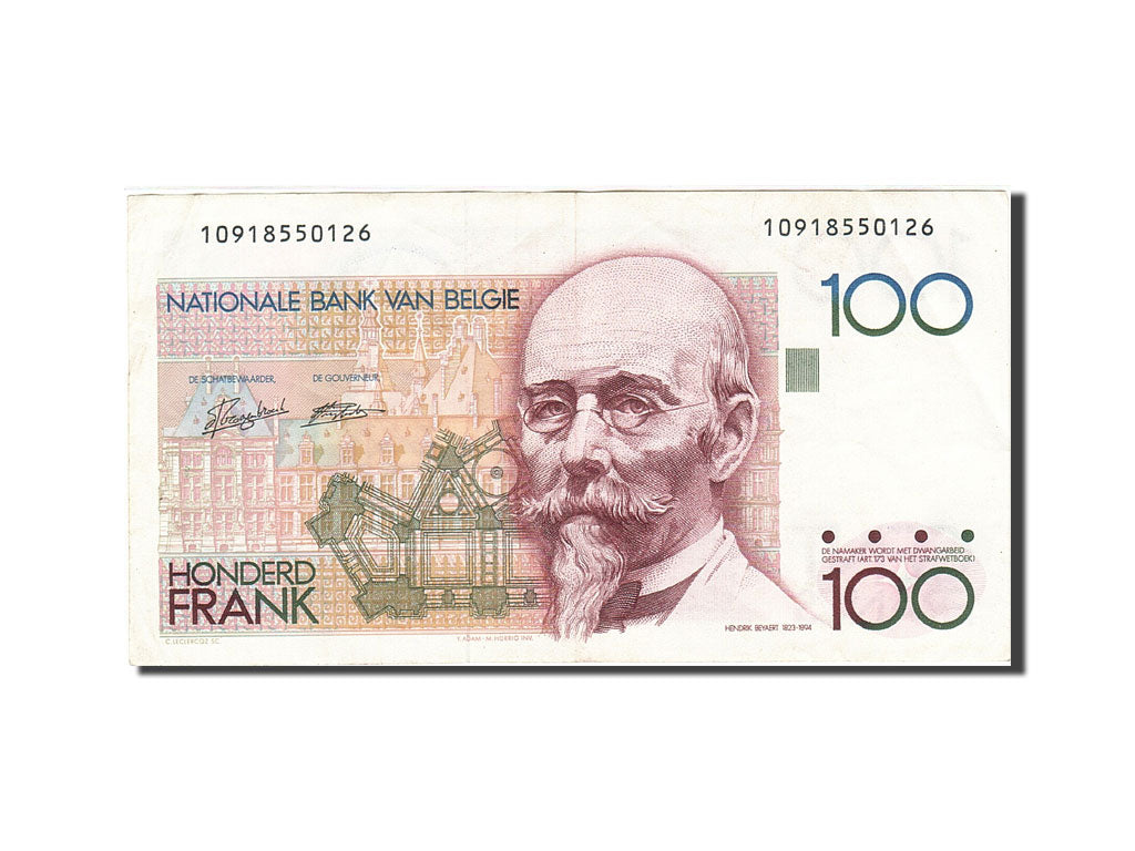 Banknote, Belgium, 100 Francs, 1981-1982, Undated (1982-1994), KM:142a