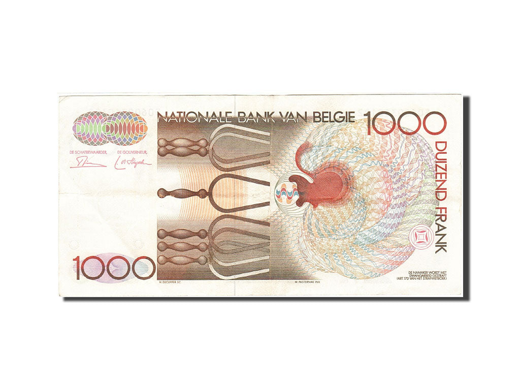Banknote, Belgium, 1000 Francs, 1981-1982, Undated (1980-1996), KM:144a