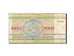 Biljet, Wit Rusland, 1000 Rublei, 1992-1996, 1992, KM:11, TB