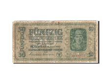 Geldschein, Ukraine, 50 Karbowanez, 1942, 1942-03-10, KM:54, SGE
