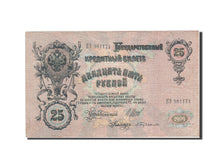 Billet, Russie, 25 Rubles, 1905-1912, 1909, KM:12a, TTB