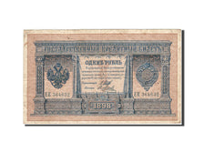 Billete, 1 Ruble, 1898, Rusia, KM:1d, 1912-1917, BC