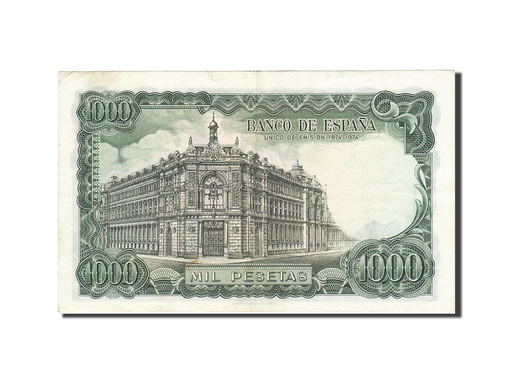 Spain, 1000 Pesetas, 1974, KM:154, 1971-09-17, AU(50-53)