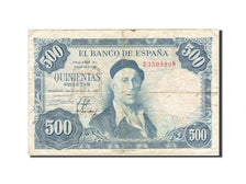 Billet, Espagne, 500 Pesetas, 1954, 1954-07-22, KM:148a, B+