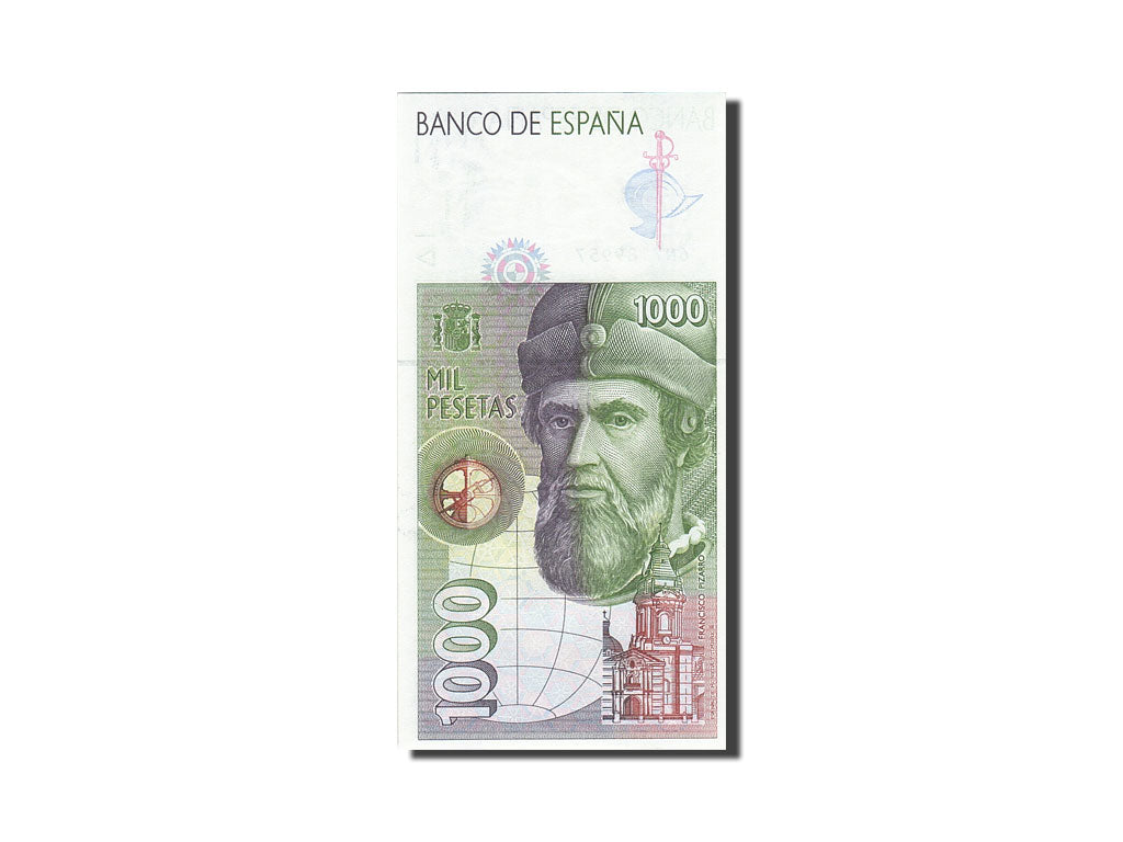 Banknote, Spain, 1000 Pesetas, 1992-1996, 1992-10-12, KM:163, UNC(63)