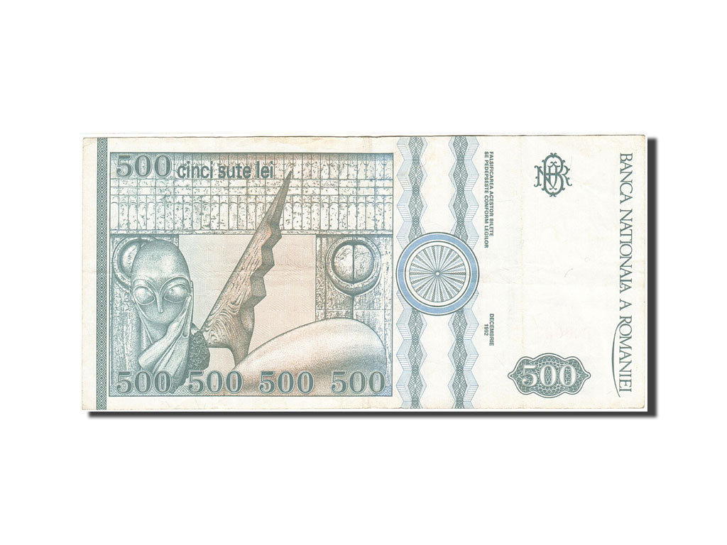 Banknote, Romania, 500 Lei, 1991-1994, 1992, KM:101a, VF(30-35)