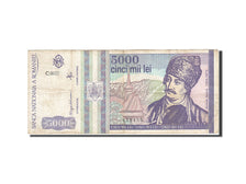 Billet, Roumanie, 5000 Lei, 1991-1994, 1993, KM:104a, TB