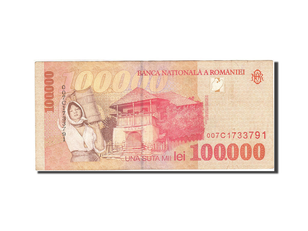 Romania, 100,000 Lei, 1996-2000, 1998, KM:110, EF(40-45)