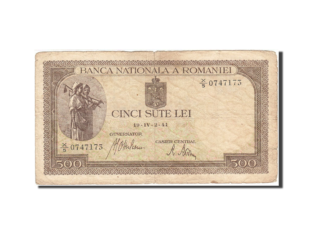 Romania, 500 Lei, 1940, 1941-02-19, KM:51a, F(12-15)